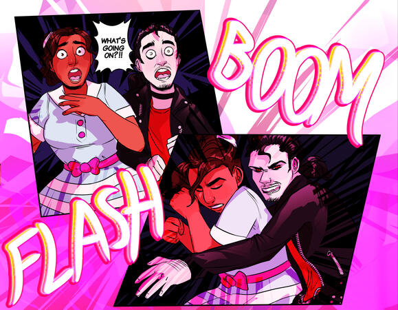 Sinister flashes and loud noises put Chase and Maya into a panic!